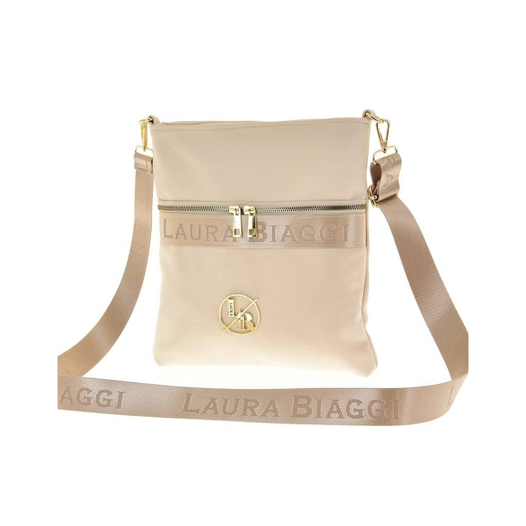 Minimalistická crossbody kabelka v béžové barvě