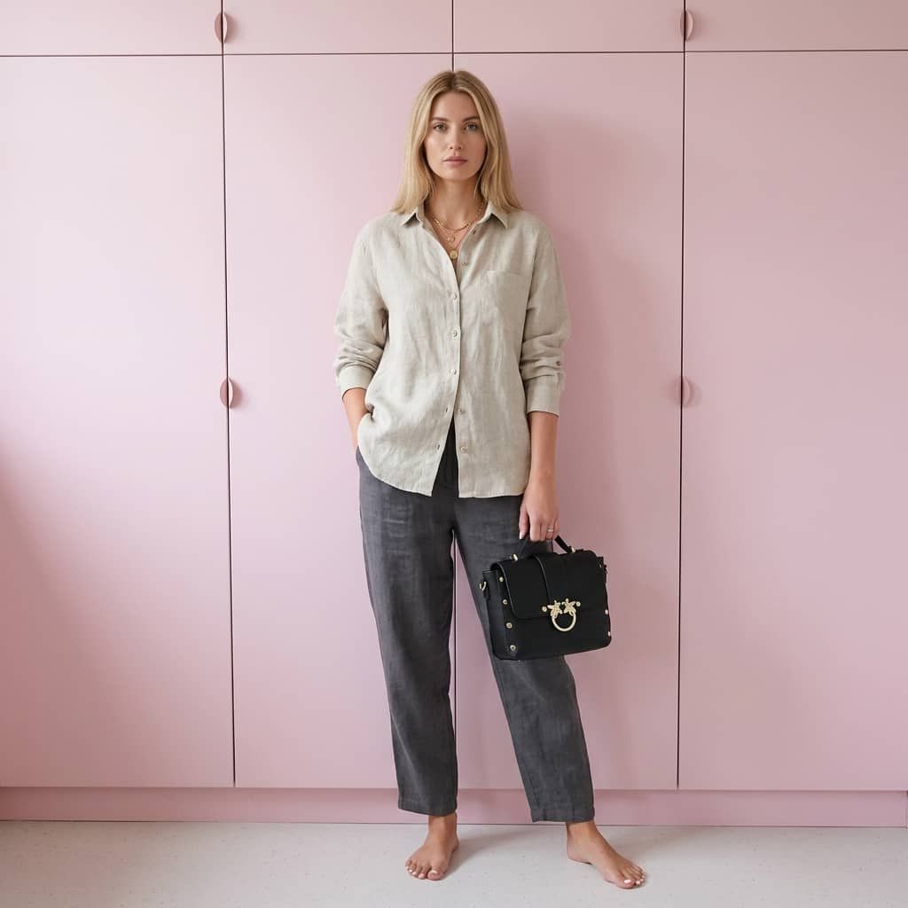 Luxusní černá kabelka Queen se zlatým prvkem